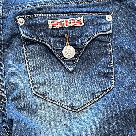 Hudson Skinny Jeans Approx 27" Dark wash 5 pkt - Picture 3 of 5